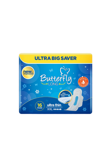 Butterfly Long Ultra Big Saver Sanitary Pads XXL 16 Pcs