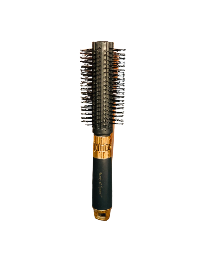 Hair Brush Black Egg Metal Roller