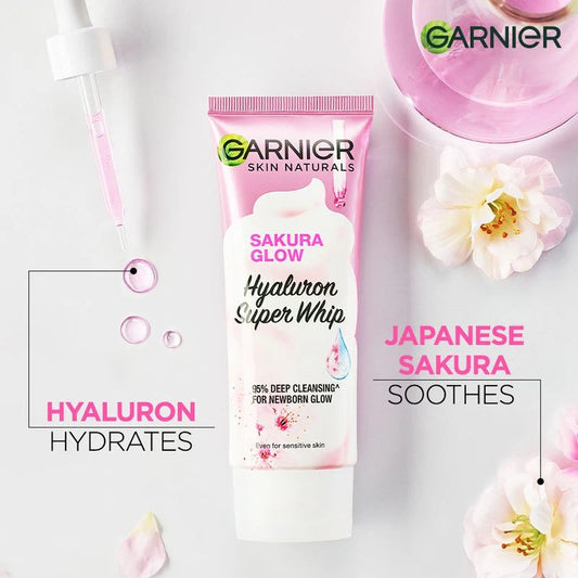 Garnier Face Wash Sakura Super Whip Foam