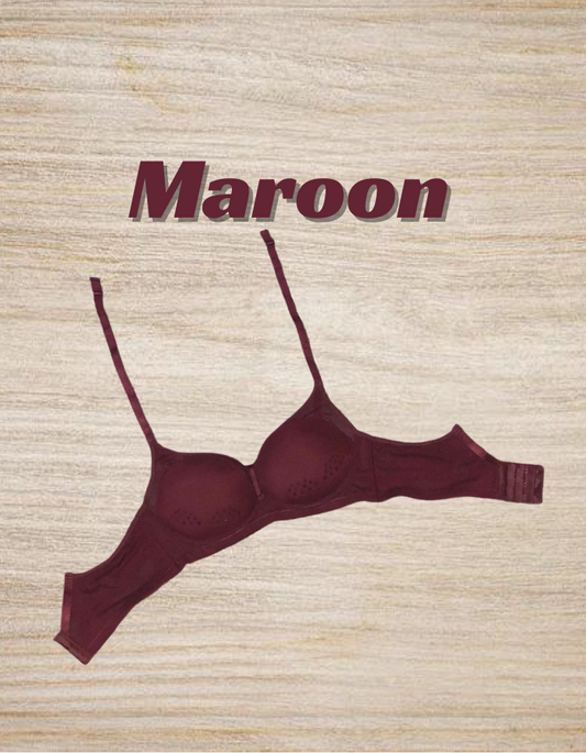 Thailand Style Foam Bra Colour Maroon