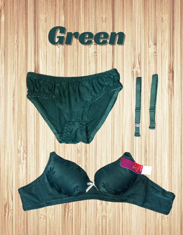 Thailand Style Master Bra And Panty Set Green