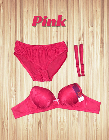 Thailand Style Master Bra And Panty Set Pink