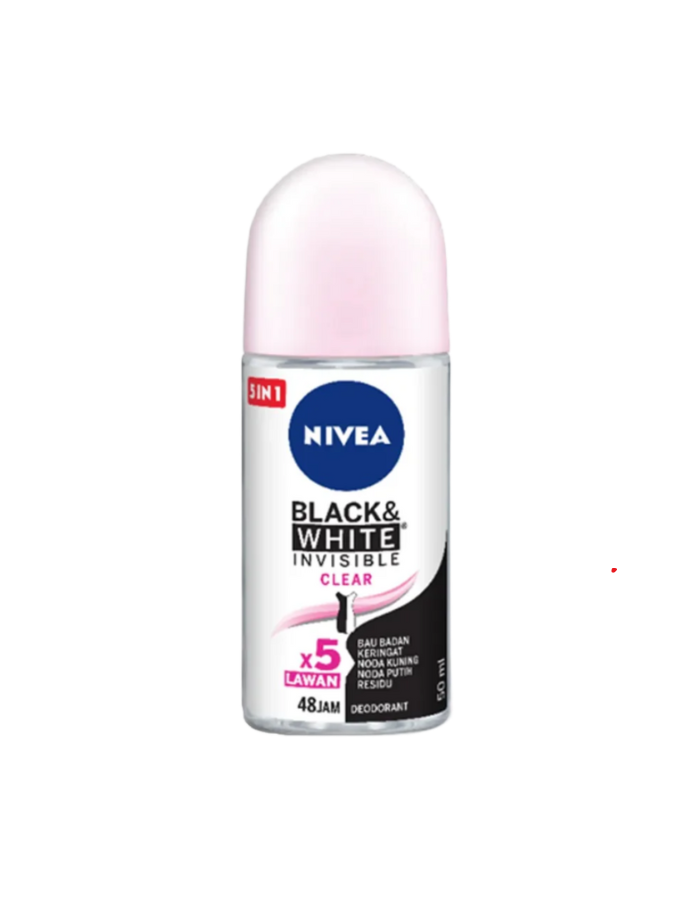 nivea Roll on Black & White Invisible Clear 50ml