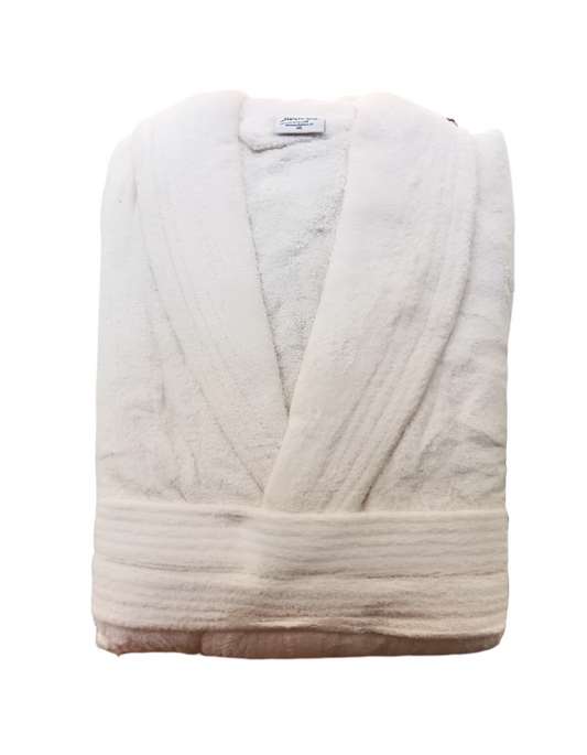 Rhapsody Unisex Exclusive White Bathrobe