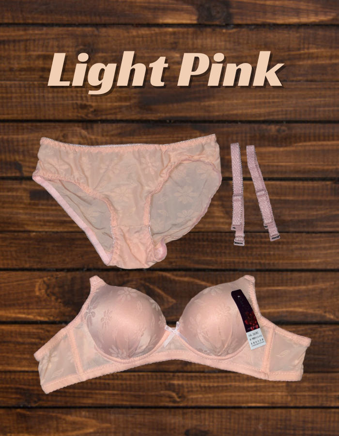 Thailand Style Master Bra And Panty Set Light Pink