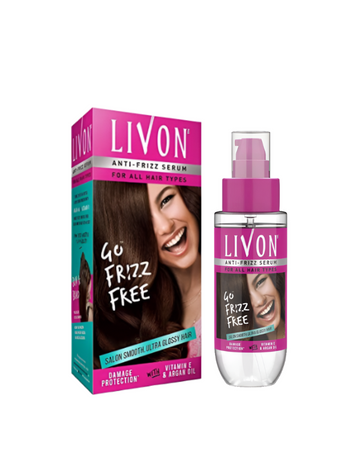 Livon Anti Frizz Serum All Hair Types Indian 50ML