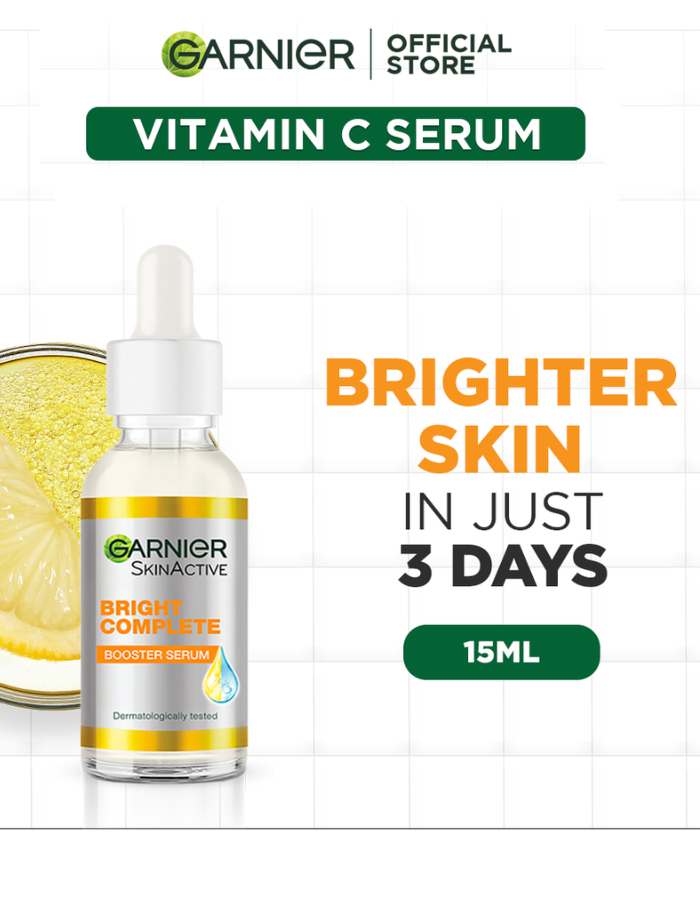 Garnier Bright Complete Vitamin C Booster Serum, 15ML