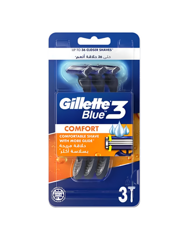 Gillette Blue 3 Comfort Men's Razor - 3 Pieces