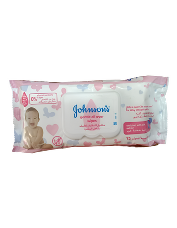 Johnson's Gentle All Over Wipes 72-Wipes