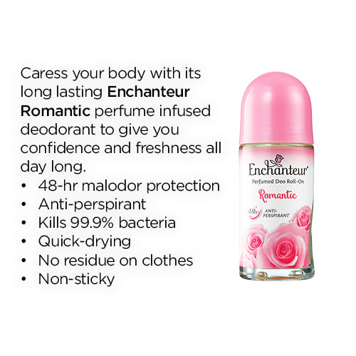 Enchanteur Roll On Romantic 50ML 48hours