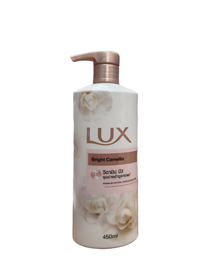 Lux Body Wash Pump 450ML Bright Camellia 3x