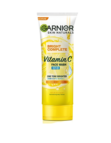 Garnier Face Wash Bright Vitamin C scrub