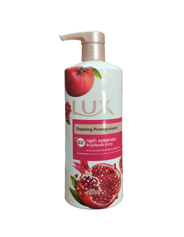 Lux Body Wash Pump 450ML Dazzling Pomegranate 3X