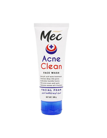 Mec Whitening Face Wash Acne Clean 100G