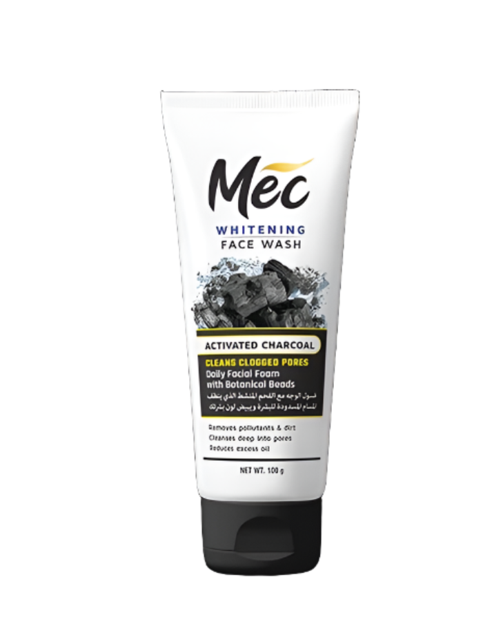 Mec Whitening Face Wash Charcoal 100G